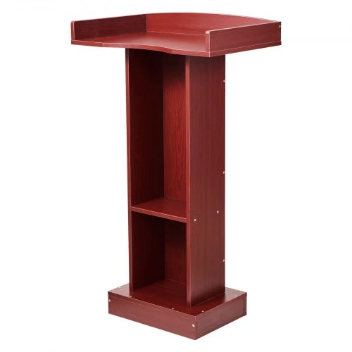 VEVOR Medinis podiumas, 1040 mm, pastatomas, su plačiu skaitymo paviršiumi ir lentyna