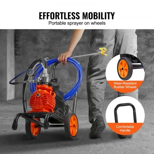 Koduva VEVOR membraninis beoris dažų purkštuvas TA-890, 900 W, 1800 psi