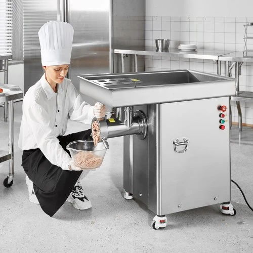 VEVOR Mėsmalė DJ-42, 36.7 lbs/min, 4000 W, sidabrinė, nerūdijantis plienas
