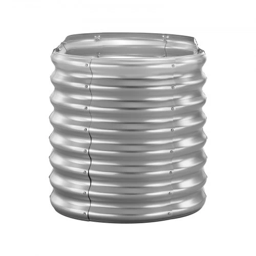 VEVOR Metalinė paaukštinta lysvė, ovali, 1,2 x 0,6 x 0,6 m, cinkuota, be dugno