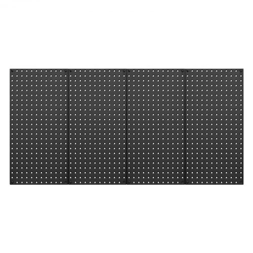 Koduva VEVOR metalinės perforuotos plokštės, 24 x 12, 4 vnt., juodos