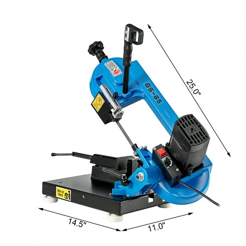 VEVOR Metalo juostinis pjūklas 1000 W, 0°-45°, stalinis