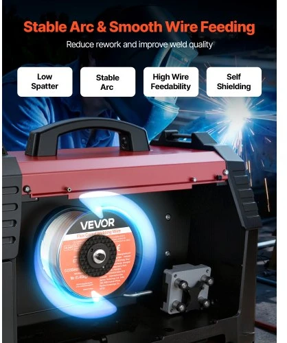 Koduva VEVOR MIG suvirinimo viela E71T-11, 0,9 mm, 0,45 kg, 2 ritiniai