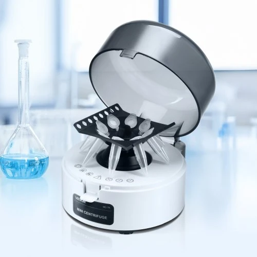 Koduva VEVOR mini centrifuga laboratorijai, 3013xg RCF, 2-in-1 rotorius, 0,2/1,5/2 ml mėgintuvėliams, fiksuotas 7000 aps./min.