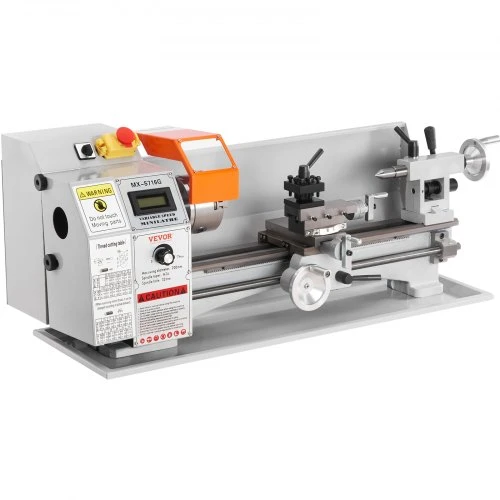 Koduva VEVOR mini metalo tekinimo staklės, 800 W, 150–2500 aps./min, 17,8 cm x 40,7 cm