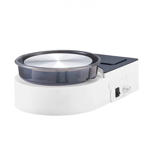 Koduva VEVOR mini puodžiaus žiedimo staklės, 158 mm, pirmyn ir atgal, reguliuojamas greitis, baltos
