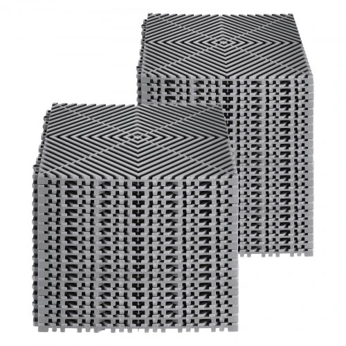 VEVOR Modulinis drenažo kilimėlis, 12 x 12 col., 40 vnt., pilkas, neslystantis