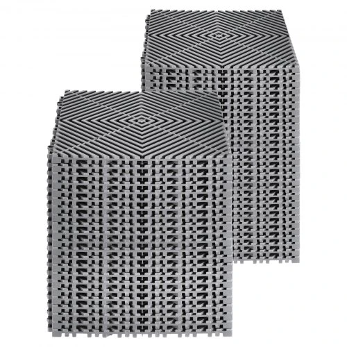 VEVOR Modulinis drenažo kilimėlis, 12 x 12 col., 55 vnt., pilkas