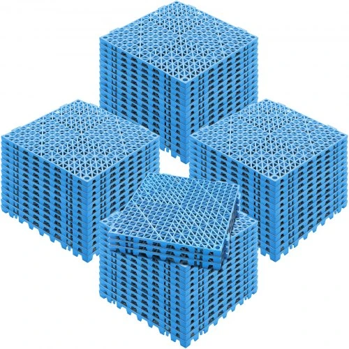 VEVOR Modulinis sujungiamas drenažinis kilimėlis, 55 vnt., 30 x 30 cm, mėlynas