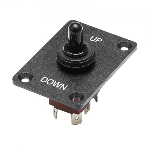 VEVOR Momentinis perjungimo jungiklis, 6 kontaktų, (ON)-Off-(ON), 12 V/30 A, 250 V/15 A, su montavimo skydeliu