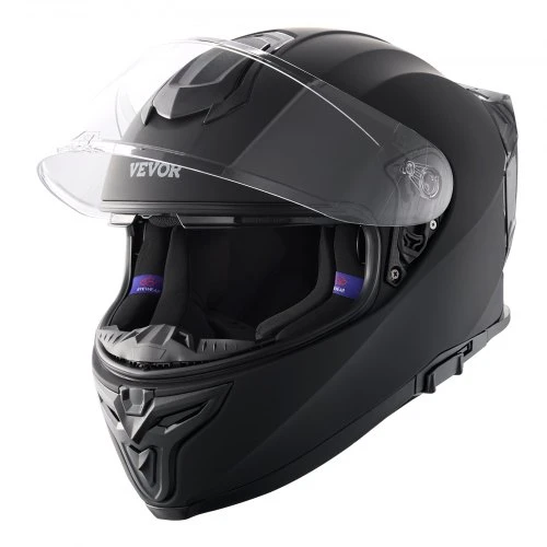 Koduva VEVOR motociklo šalmas, integralus, ABS, juodas, WLT-169