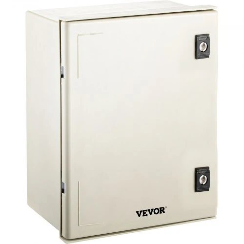 VEVOR NEMA 4X stiklo pluošto elektros dėžė, 40 x 30 x 20 cm, IP66, su montavimo plokšte