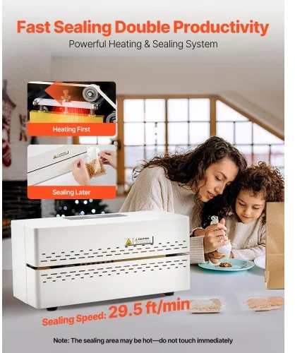 VEVOR Nepertraukiamo sandarinimo mašina FRB-640, 8-12 mm, 400 W