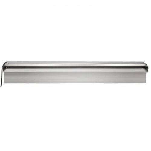 Koduva VEVOR nerūdijančio plieno baseino krioklio spillway su LED juosta, 60 x 11,5 x 8 cm