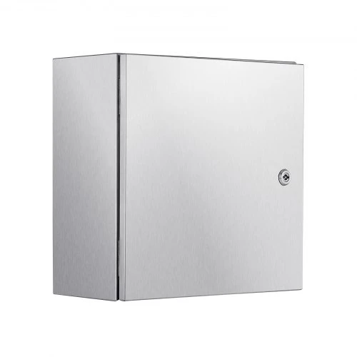 VEVOR Nerūdijančio plieno elektros dėžė NEMA 4X, 300 x 300 x 200 mm, IP66, su montavimo plokšte