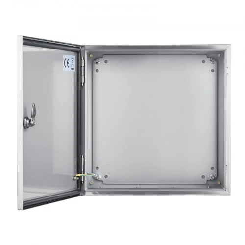VEVOR Nerūdijančio plieno elektros dėžė NEMA 4X, 300 x 300 x 200 mm, IP66, su montavimo plokšte