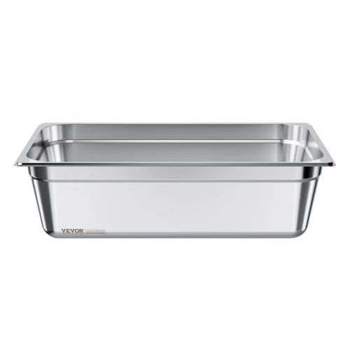 Koduva VEVOR nerūdijančio plieno hotelio padėklas, pilno dydžio, 145 mm gylio, 20,5 l