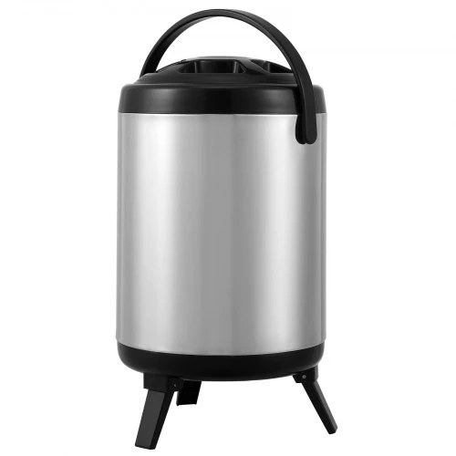 VEVOR Nerūdijančio plieno izoliuotas gėrimų dozatorius, 6 l, su čiaupu