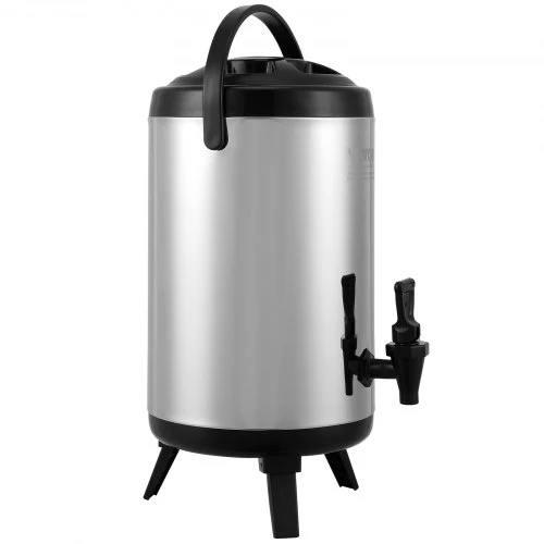 VEVOR Nerūdijančio plieno izoliuotas gėrimų dozatorius, 2 gal. 7,6 l