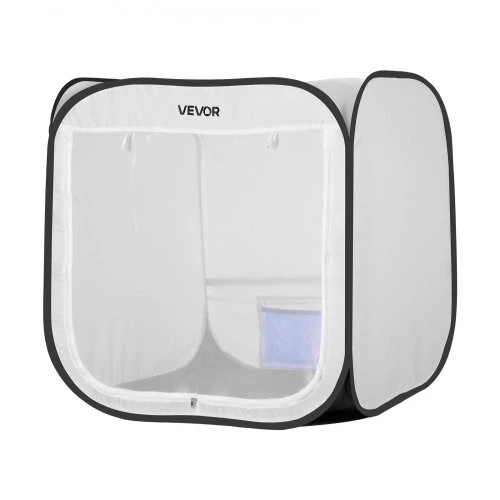 VEVOR Nešiojama dažymo kabina, 720 x 725 x 750 mm, išskleidžiama, su tinkliniu durų tinkleliu