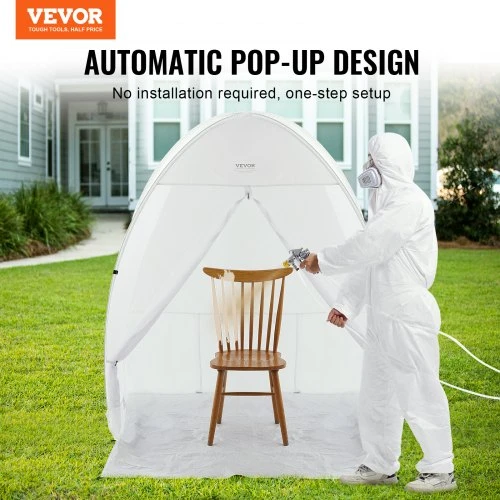 Koduva VEVOR nešiojama dažymo palapinė 152,4 x 152,4 x 177,8 cm, „Pop Up“