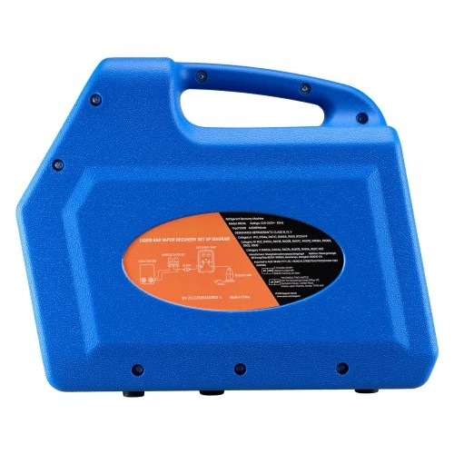 VEVOR Nešiojama šaltnešio susigrąžinimo mašina, 1 HP, 220 V, 50 Hz, dviejų cilindrų