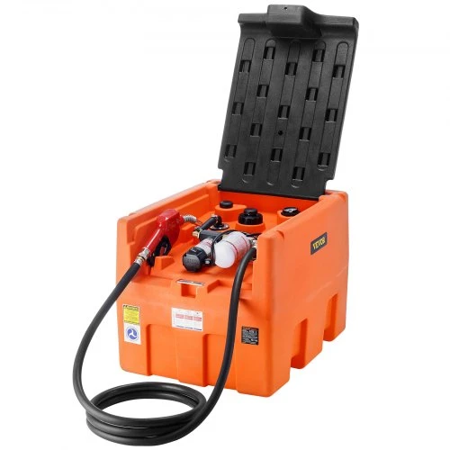 VEVOR Nešiojamas dyzelino bakas 181,7 l su 12 V elektriniu perpylimo siurbliu