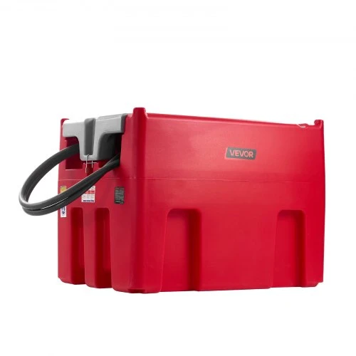 VEVOR Nešiojamas kuro perpylimo bakas 440 l, 12 V, 38 l/min, su siurbliu, 4 m žarna