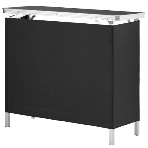 VEVOR Nešiojamas parodų podiumo stalas, 97,5 × 38,5 × 87 cm, juodas, sulankstomas