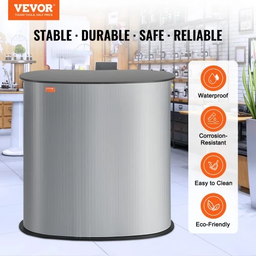 VEVOR Nešiojamas parodų podiumo stalas, 90 × 49 × 94 cm, sulankstomas prekybos ir reklaminis stalelis su krepšiu