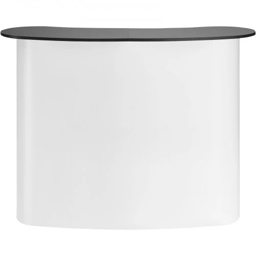 VEVOR Nešiojamas parodų stalas-pultas, 130 × 46,5 × 95 cm, sulankstomas su laikymo lentyna ir nešiojamu krepšiu