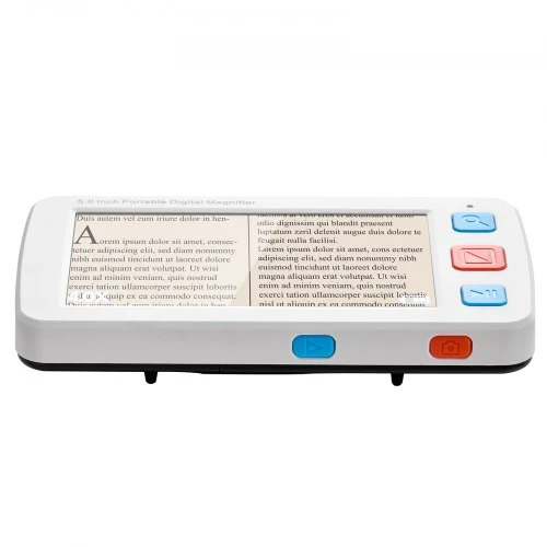VEVOR Nešiojamas skaitmeninis didintuvas, 127 mm HD elektroninis vaizdo didintuvas, 4X–32X, 17 spalvų režimų
