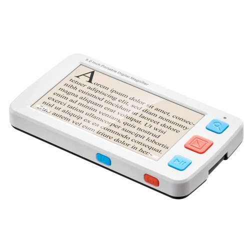 VEVOR Nešiojamas skaitmeninis didintuvas, 127 mm HD elektroninis vaizdo didintuvas, 4X–32X, 17 spalvų režimų