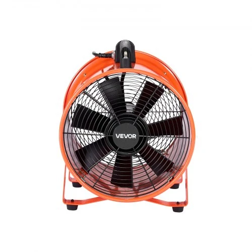 Koduva VEVOR nešiojamas ventiliatorius 300 mm, 2 greičių, 2894 CFM, oranžinis