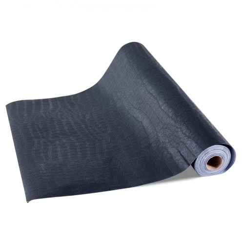 Koduva VEVOR nuplyštami ir priklijuojami tapetai, 40 cm x 10 m, juodi, įskilusios tekstūros