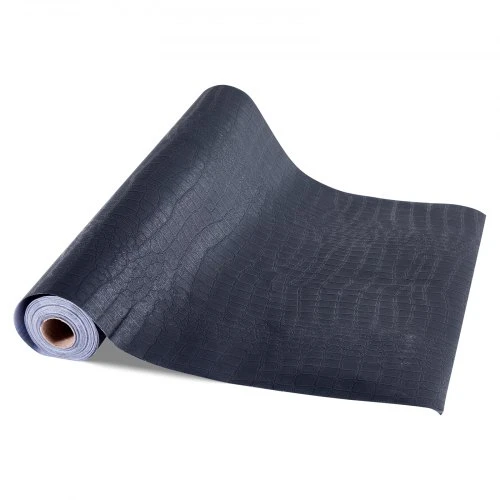 Koduva VEVOR nuplyštami ir priklijuojami tapetai, 40 cm x 10 m, juodi, įskilusios tekstūros