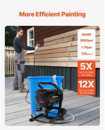 Koduva VEVOR oro beorio dažų purkštuvas, 650 W, 3000 psi, RP8623S