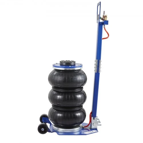 VEVOR Oro domkratas, 3 t / 3000 kg trigubas maišinis, pakėlimas iki 44,9 cm, mėlynas