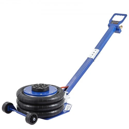 VEVOR Oro domkratas, 3 t / 3000 kg trigubas maišinis, pakėlimas iki 44,9 cm, mėlynas