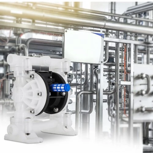 VEVOR Oro dvigubos membranos siurblys QBY4-15, 7 GPM, 100 PSI, polipropilenas, 1,3 cm įleidimo ir išleidimo angos