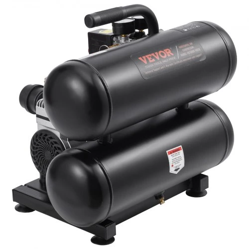 VEVOR Oro kompresorius, 18 l plieno bakas, 1 HP, 650 W, be alyvos, 120 PSI