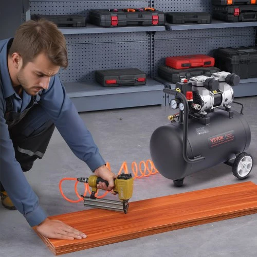 Koduva VEVOR oro kompresorius, 30 l plieno bakas, 1 HP, 650 W, 120 PSI, be alyvos
