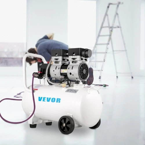 Koduva VEVOR oro kompresorius 50 l, 750 W, baltas