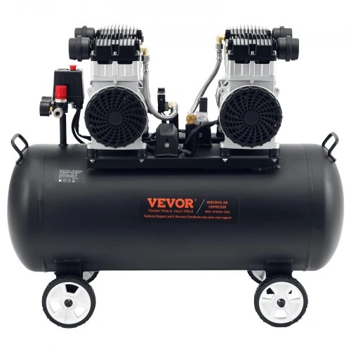 Koduva VEVOR oro kompresorius, 75 l plieno bakas, 4 HP, 125 PSI, 78 dB, FB1500D0-20C80
