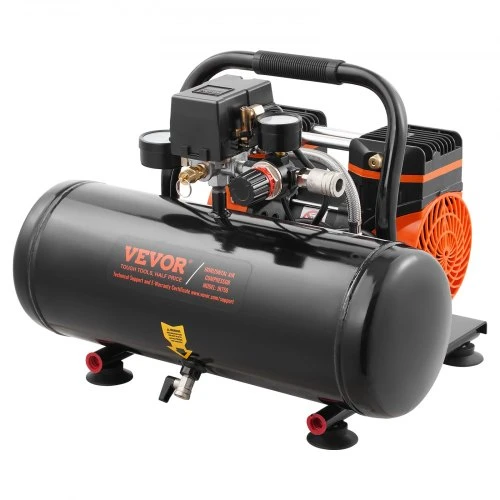 VEVOR Oro kompresorius, 8 l plieno bakas, 1HP, 860 W, 120 PSI, 81 dB, JR880-2GAL