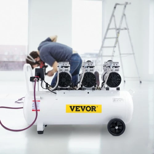 Koduva VEVOR oro kompresorius, 80 l, baltas, 2200 W, KYJ-5244