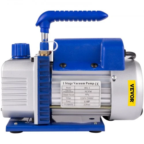 Koduva VEVOR oro kondicionavimo vakuuminis siurblys, 1 pakopos, 220 V, 1440 aps./min.