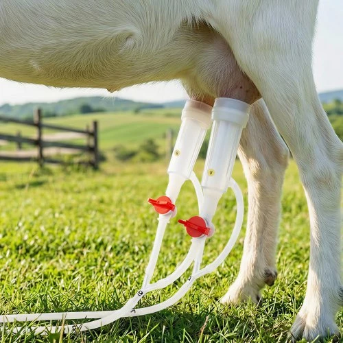 VEVOR Ožkų melžimo mašina, 3 l nerūdijančio plieno talpa, 5200 mAh baterija, 2 spenelių puodeliai