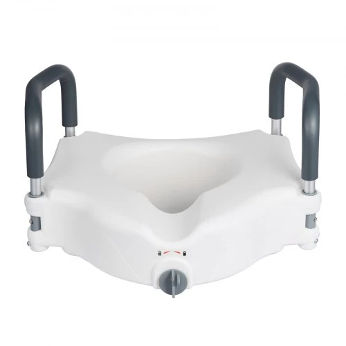 VEVOR Paaukštinta tualeto sėdynė su porankiais, 136,1kg, 127 mm, SC7060B