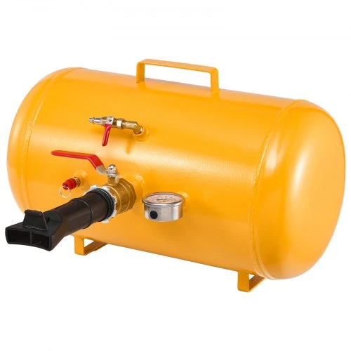 VEVOR Padangų borto sėdynė, 10 Gal / 37,9 L, 87–116 PSI, sunkiasvoris oro pripūtimo įrankis, geltona